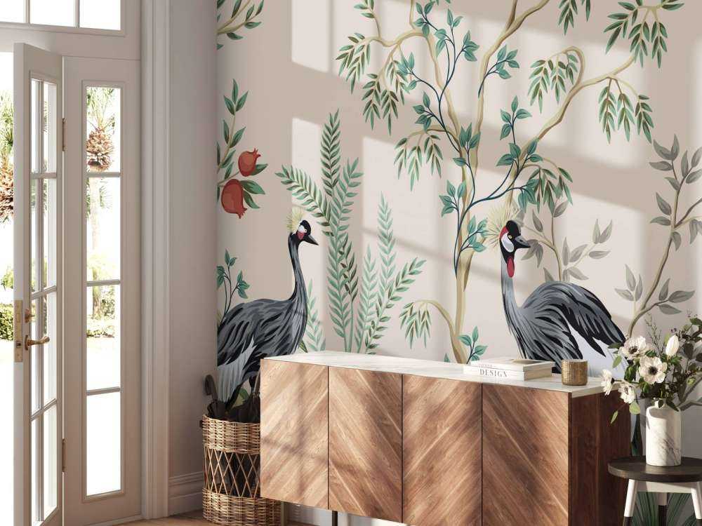 Illustratie van kraanvogels