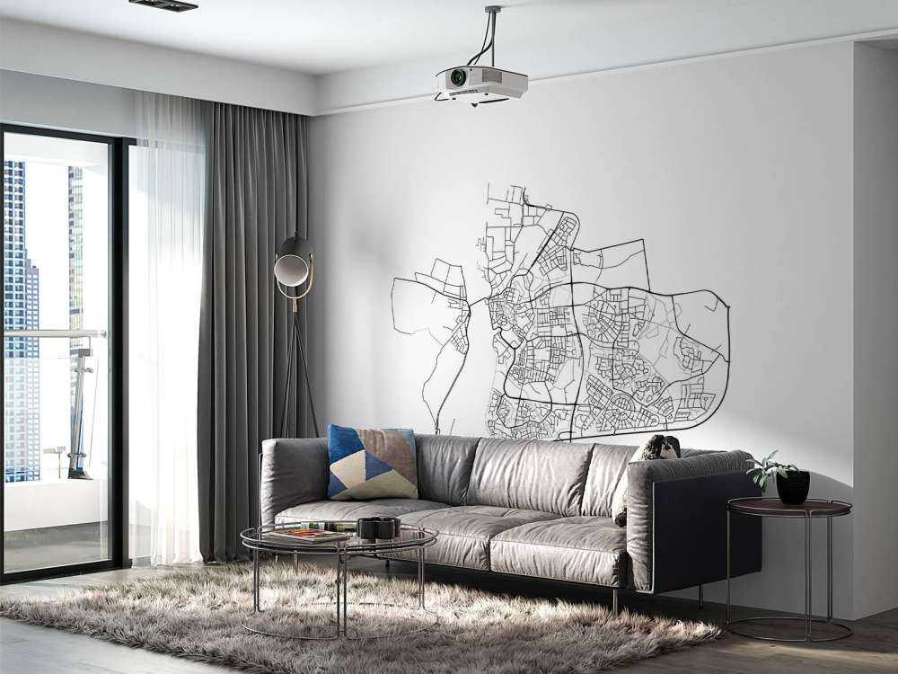 Map of Zutphen, white