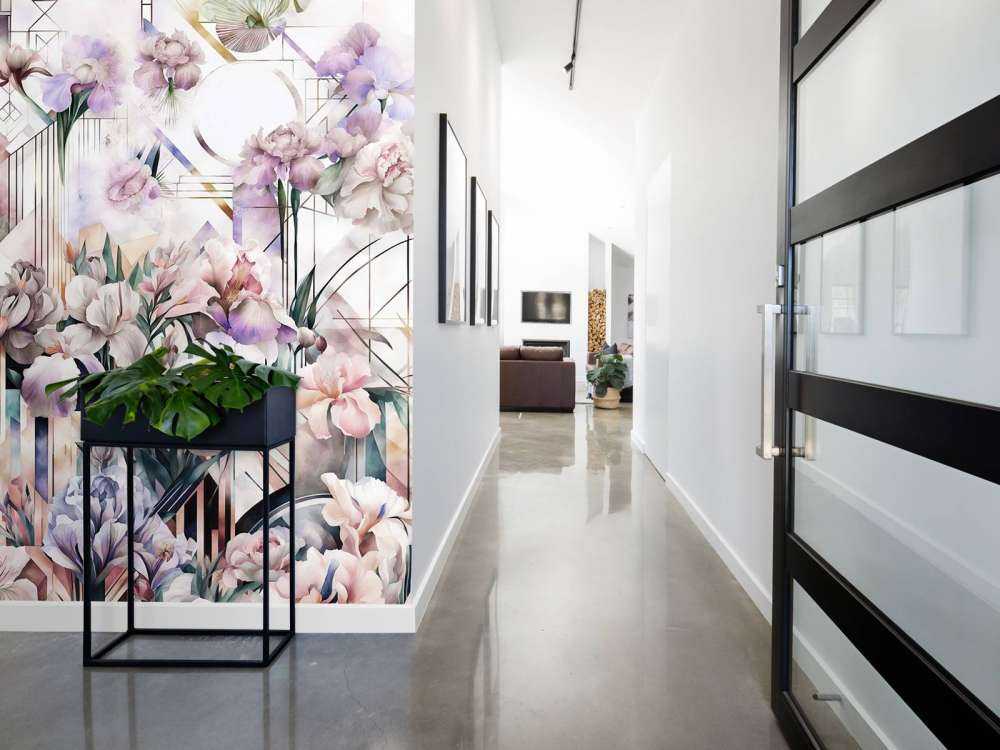 Huge Watercolor Irises Pink