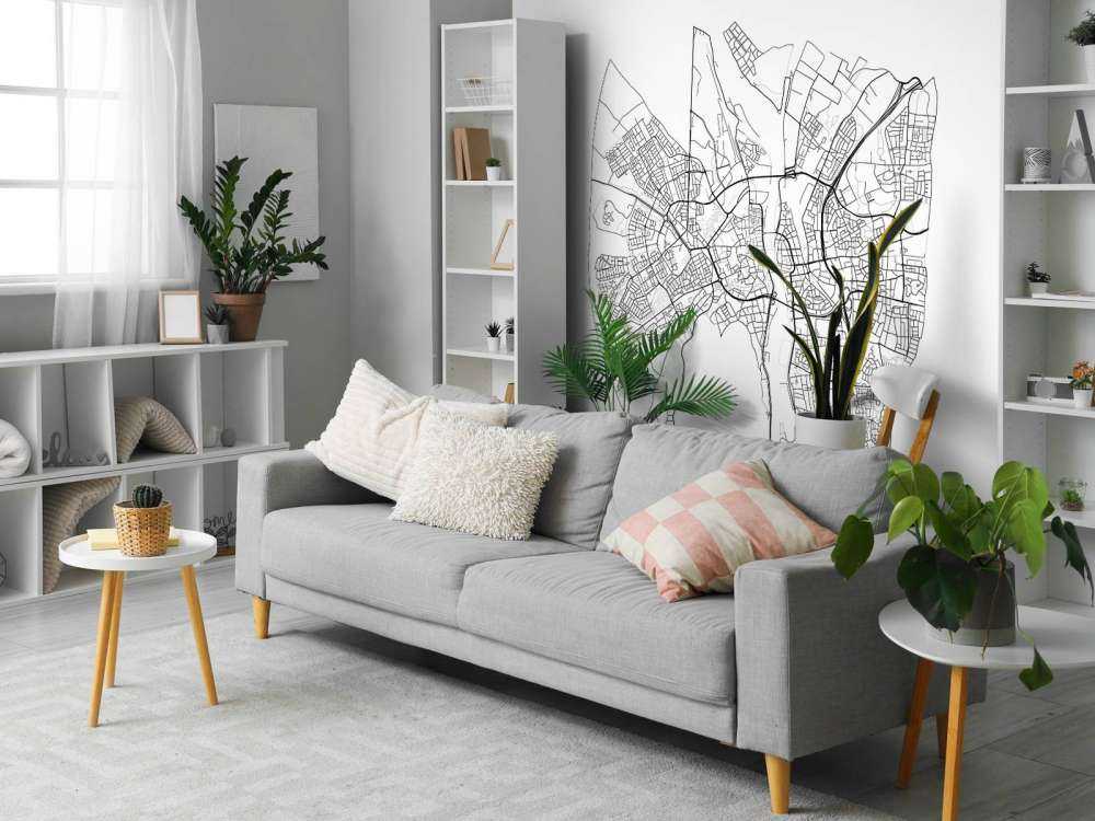 Plattegrond van Maastricht, wit