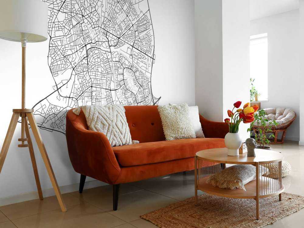 Map of Apeldoorn, white