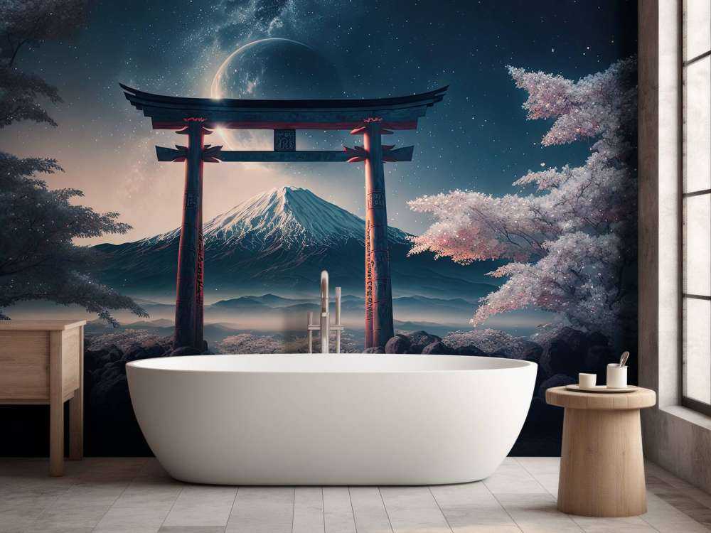 Fuji berg illustratie