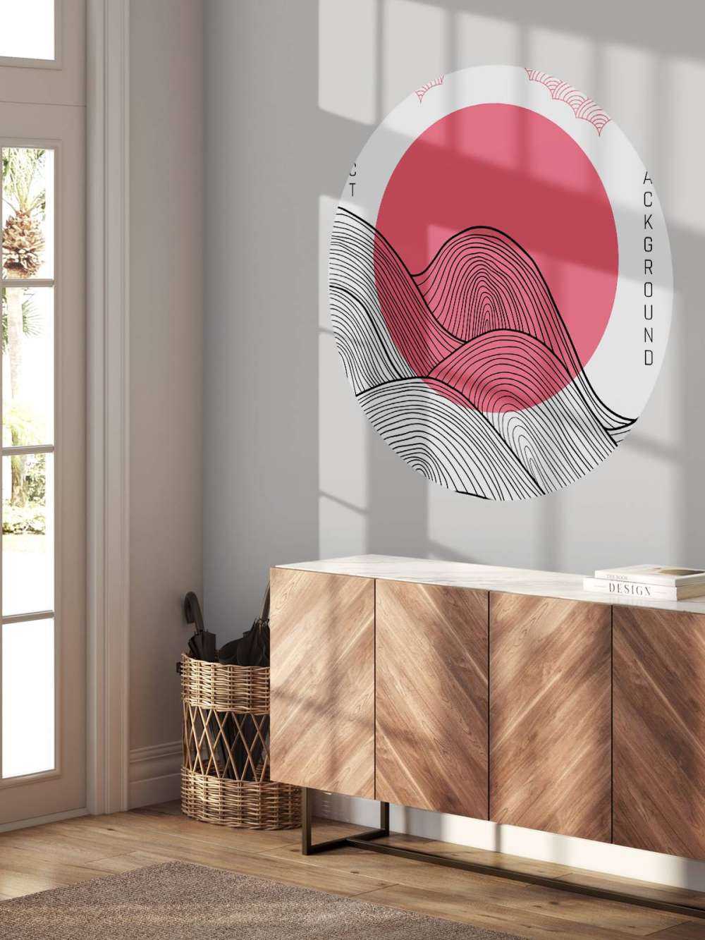 Abstracte zon illustratie