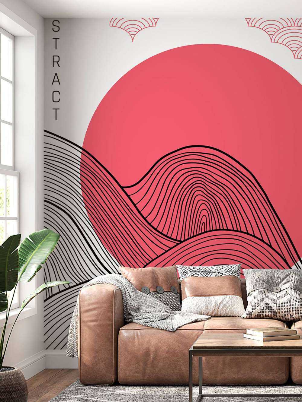 Abstracte zon illustratie