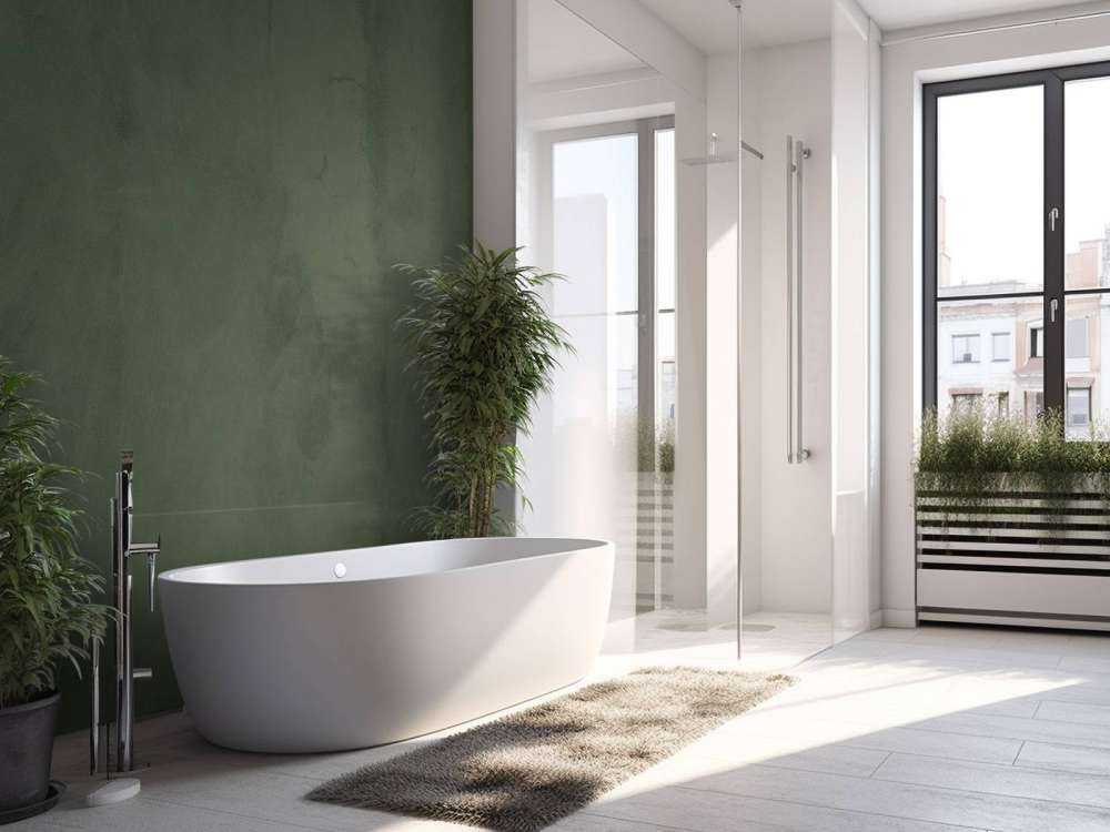 Olive green concrete