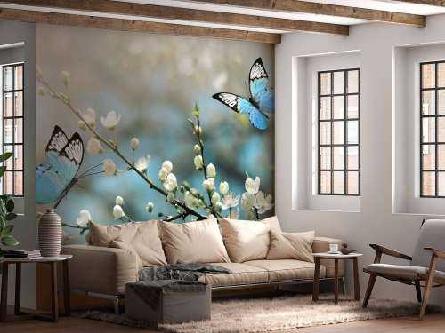 Blue butterflies