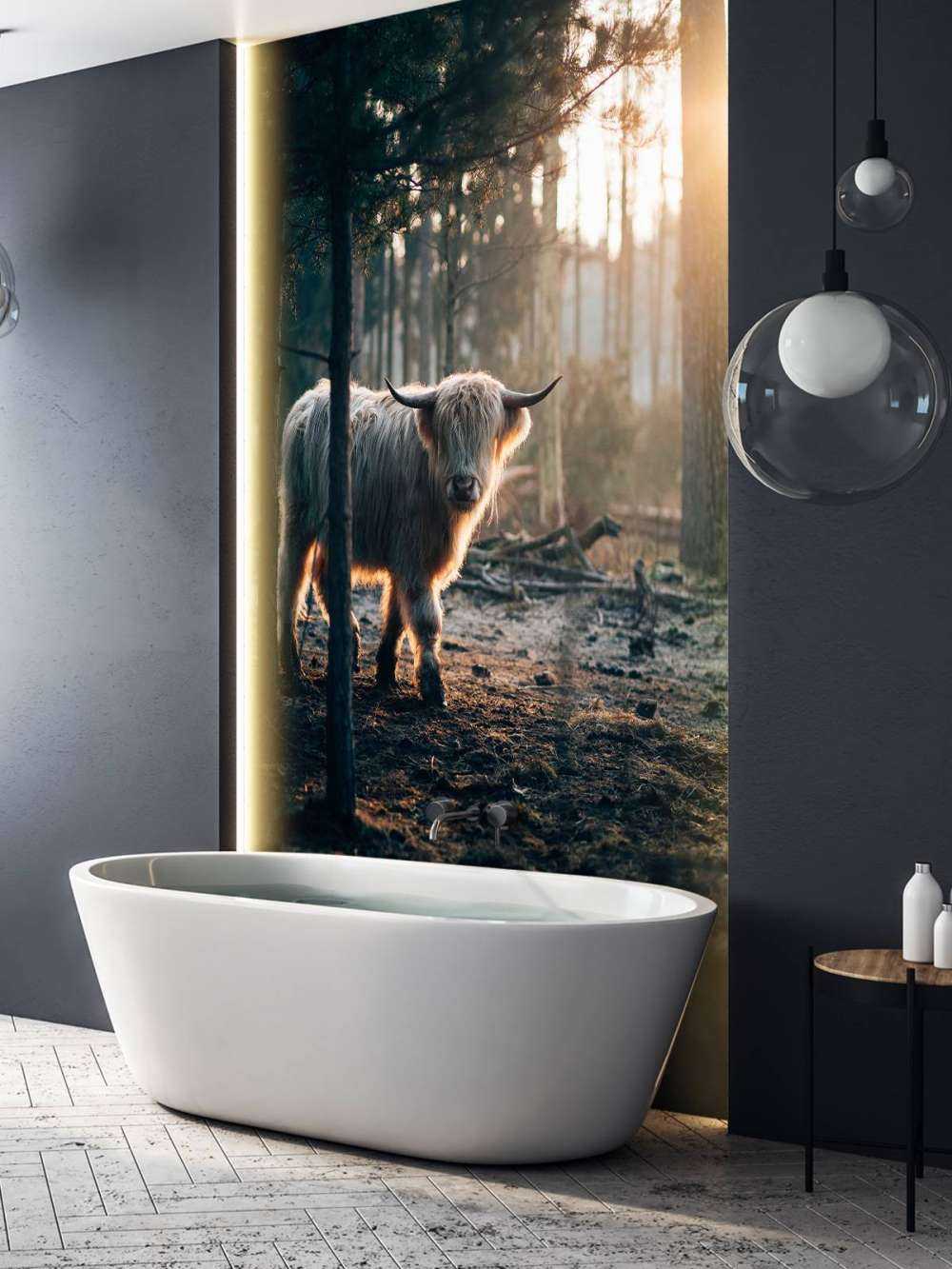 White Scottish Highlander