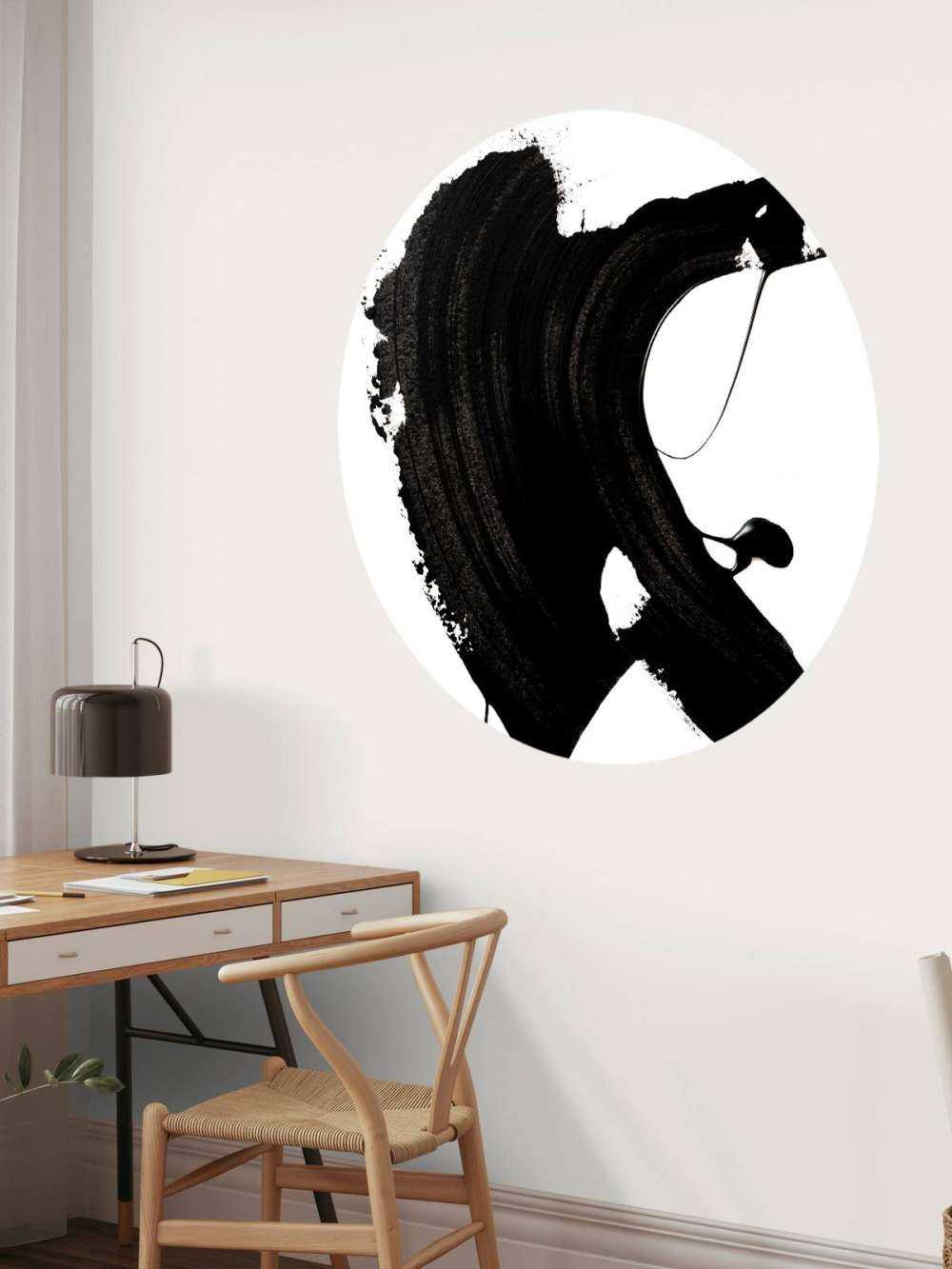 Black abstract Stroke