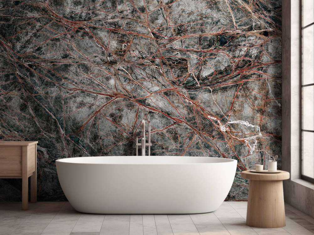 Grey marble with fine structure
