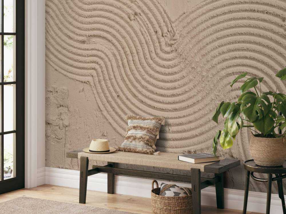 Organic lines and structures in taupe
