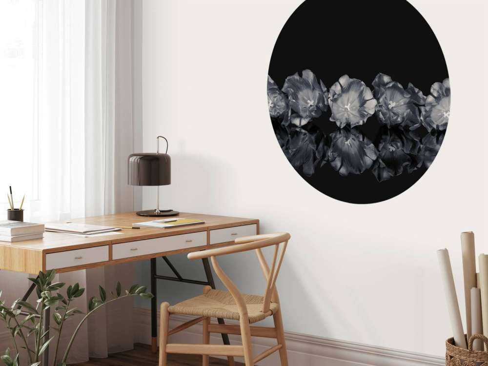 Bloemen in het zwart-wit