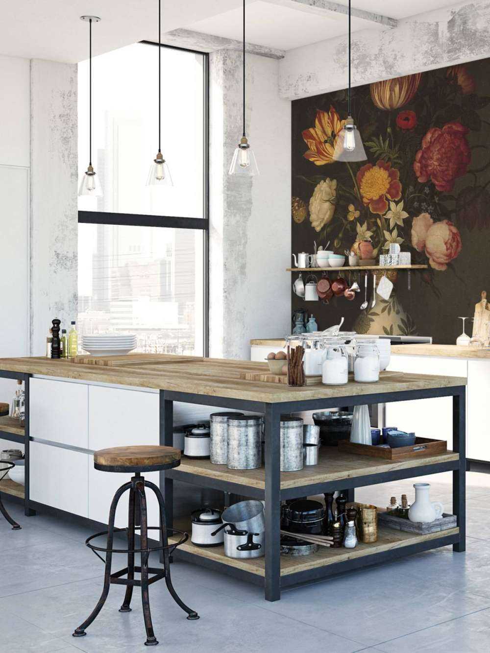 Stilleven met bloemen in een Wan-li vaas