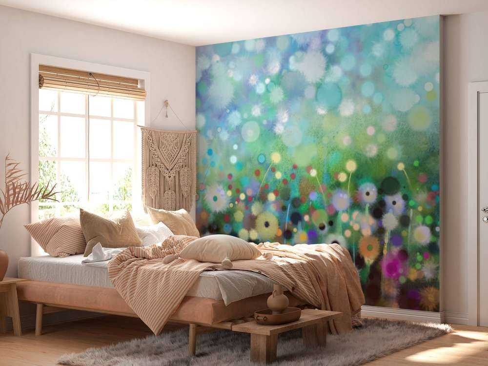 Abstracte bloemen aquarel