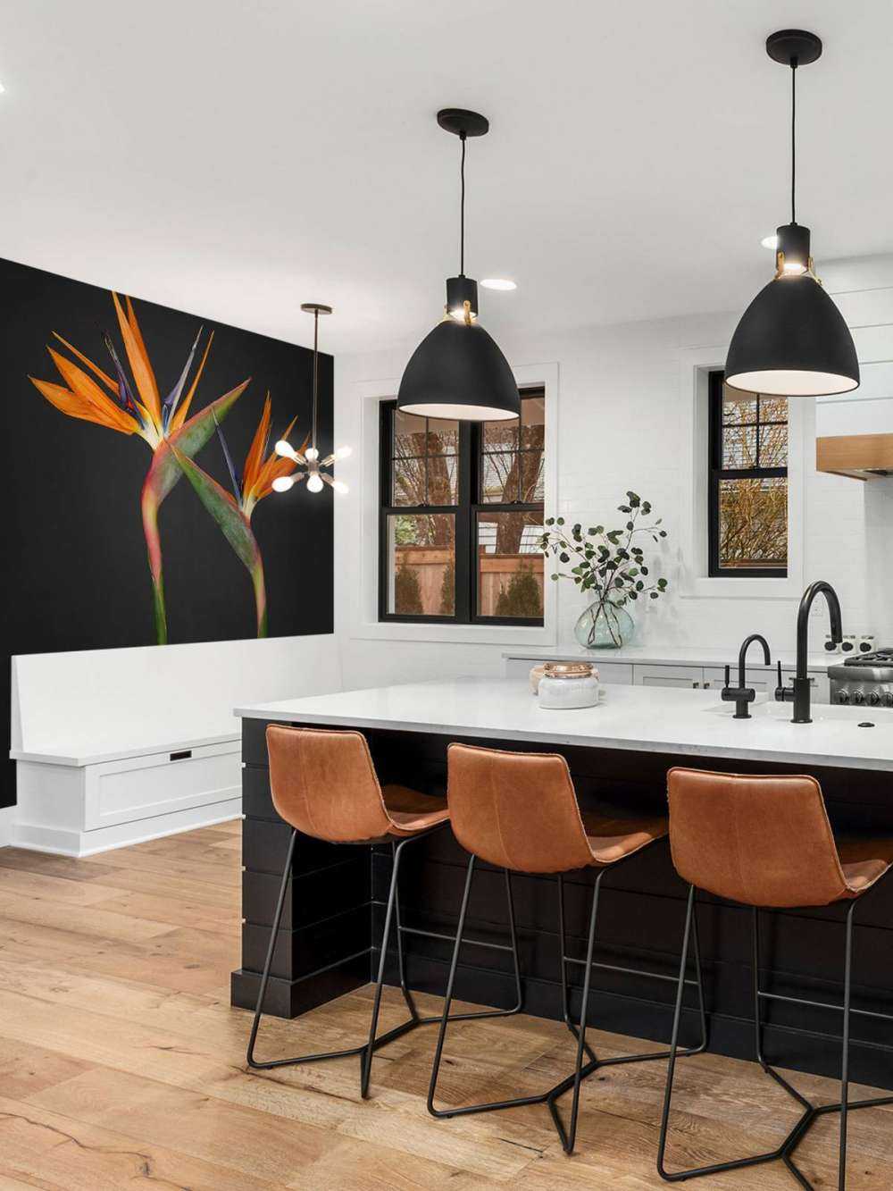 Oranje paradijsvogel bloemen