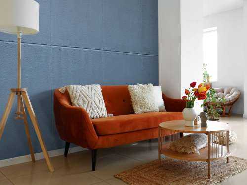 Painted concrete slabs