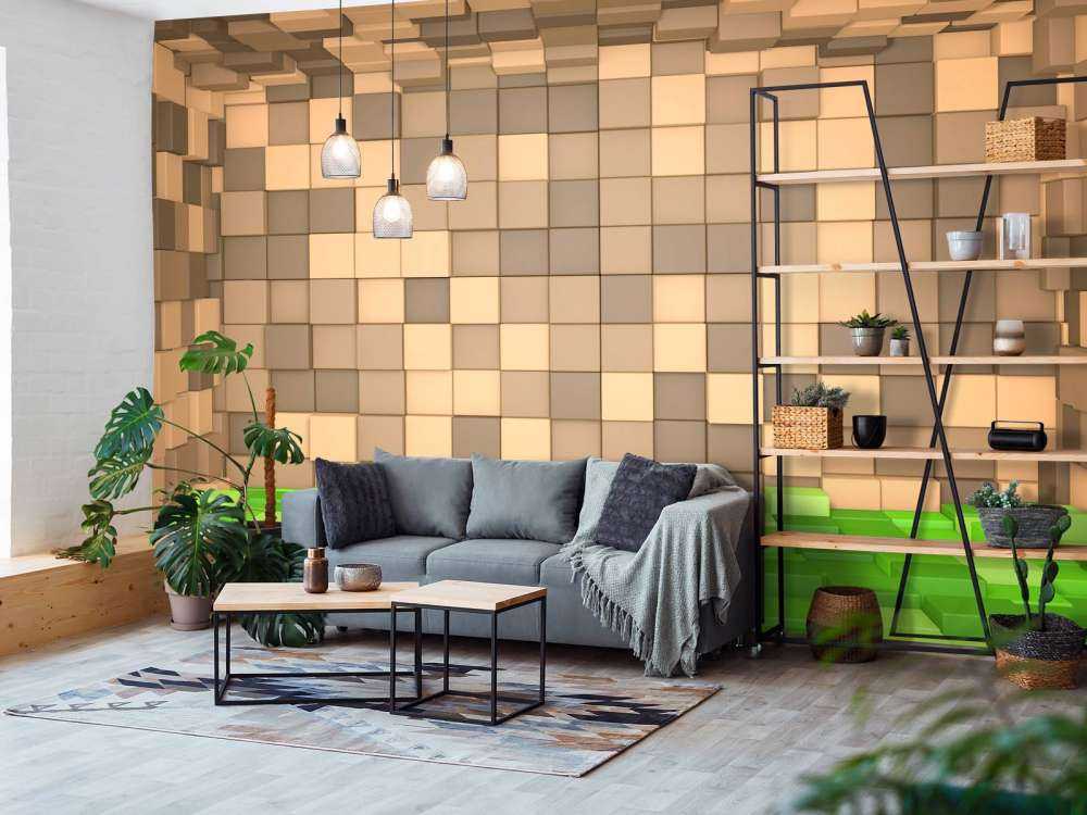 3D Minecraft landscape