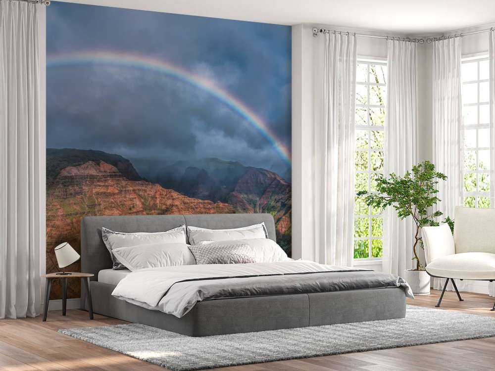 Rainbow over Waimea Canyon