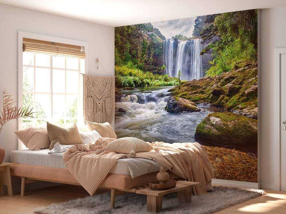 Waterfall with stones