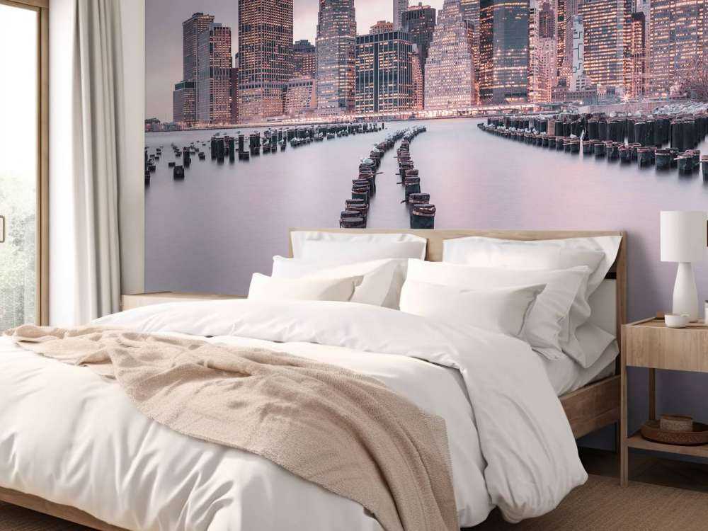 Breakwaters near Manhattan