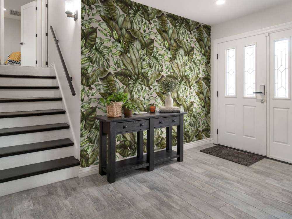 Verschillende tropische bladeren