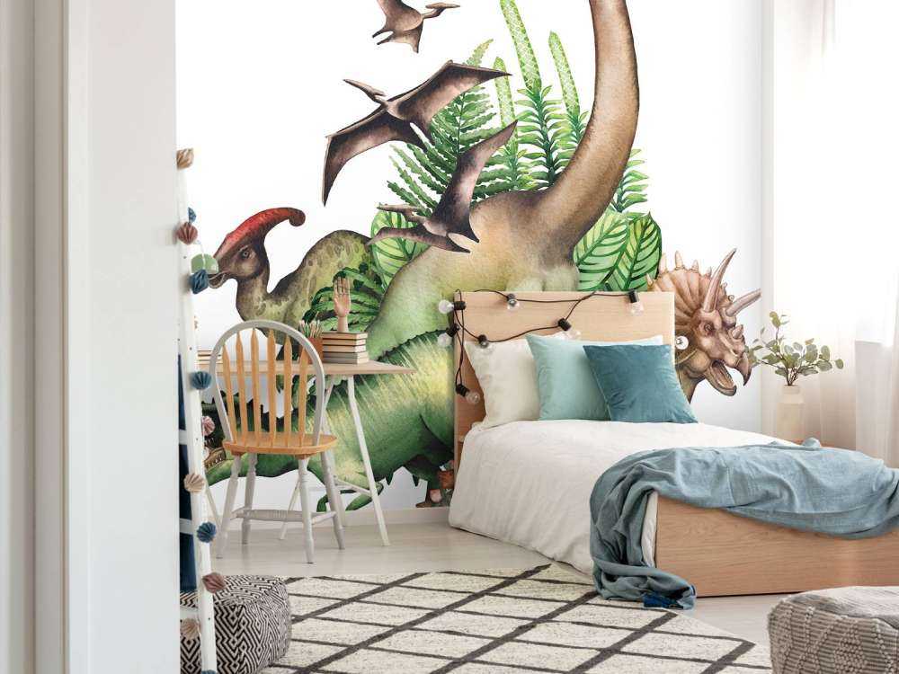 Watercolour dinosaurs