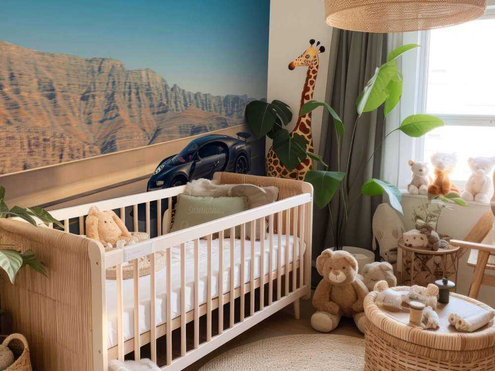 Hypercar against mountainous landscape