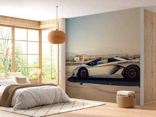 Lamborghini Aventador Roadster in the desert