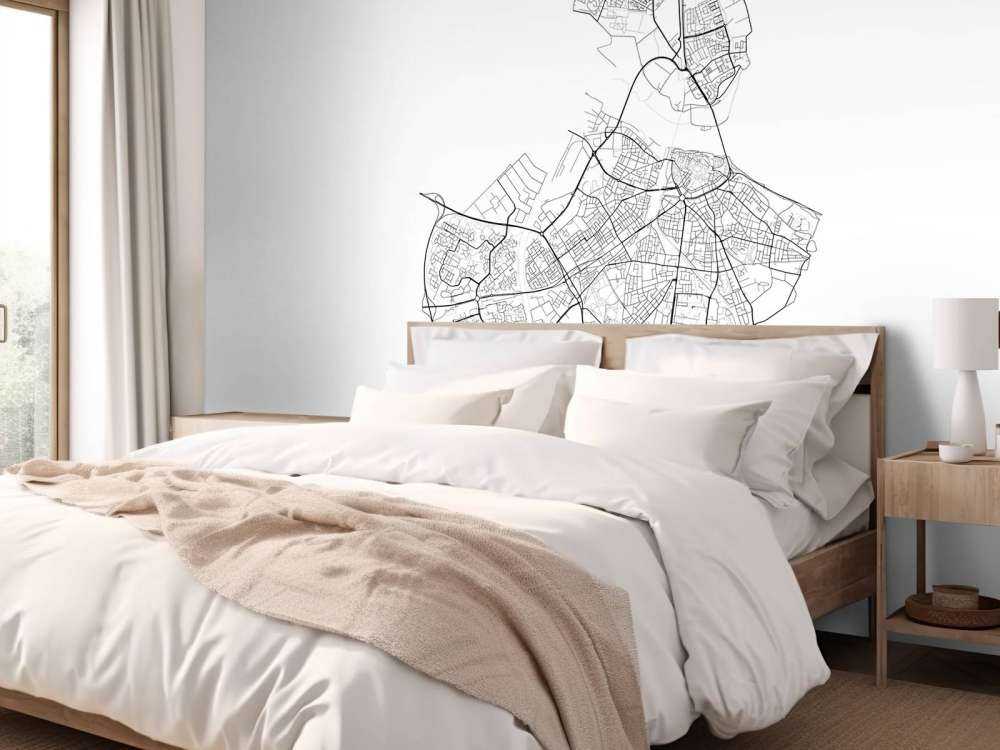 Map of Nijmegen, white