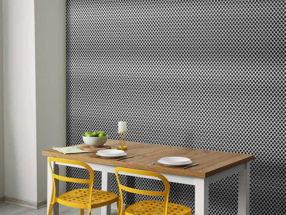Perforated metal surface