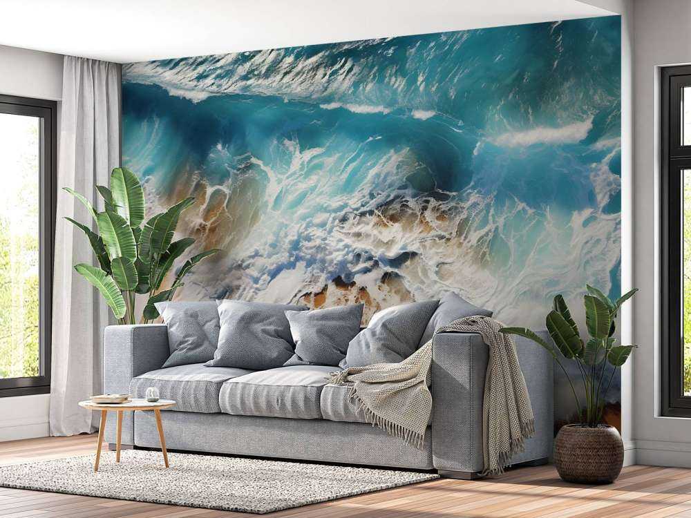 Turquoise Sea from Above