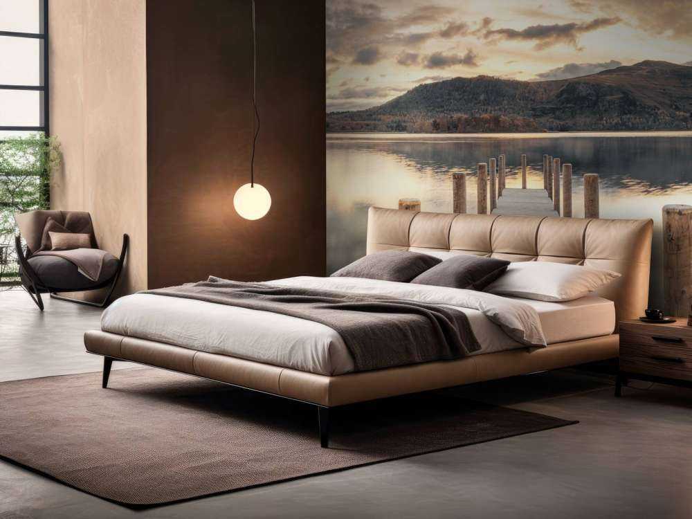 Wooden jetty at a lake