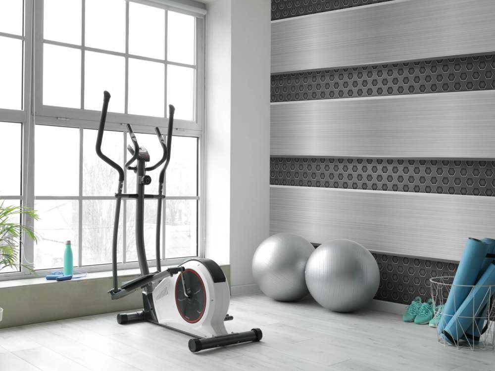 Metal background with plates