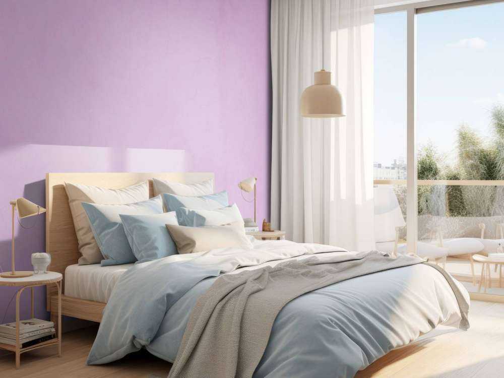 Lilac purple concrete