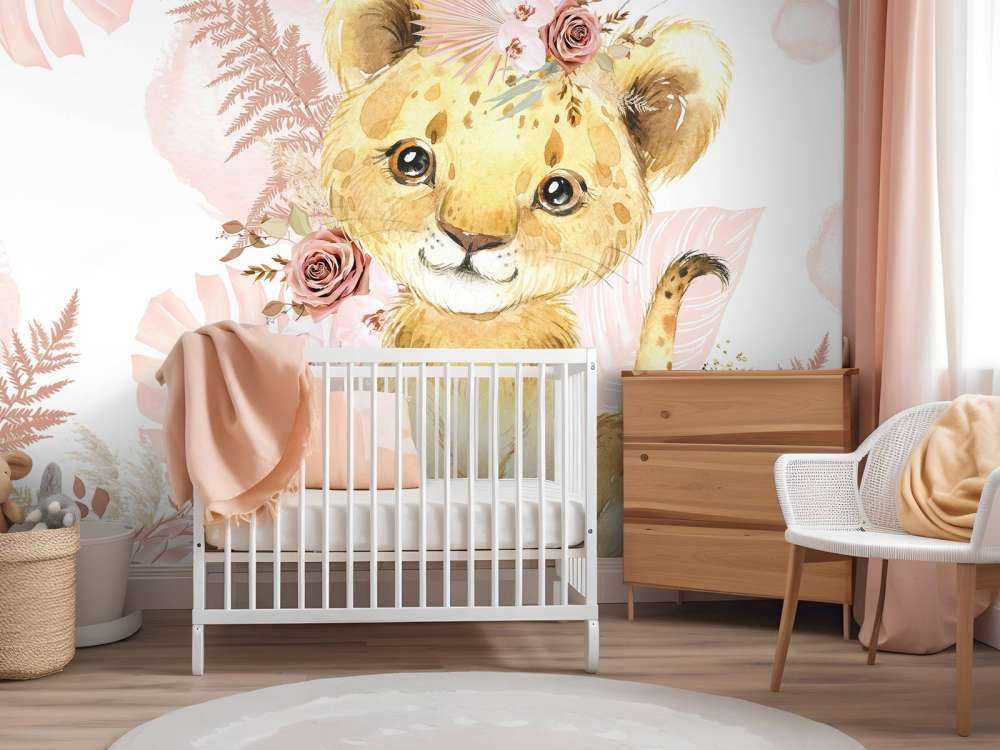 Pink jungle lioness baby