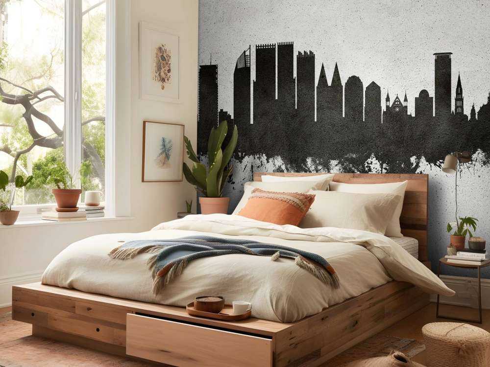 Watercolor skyline, The Hague