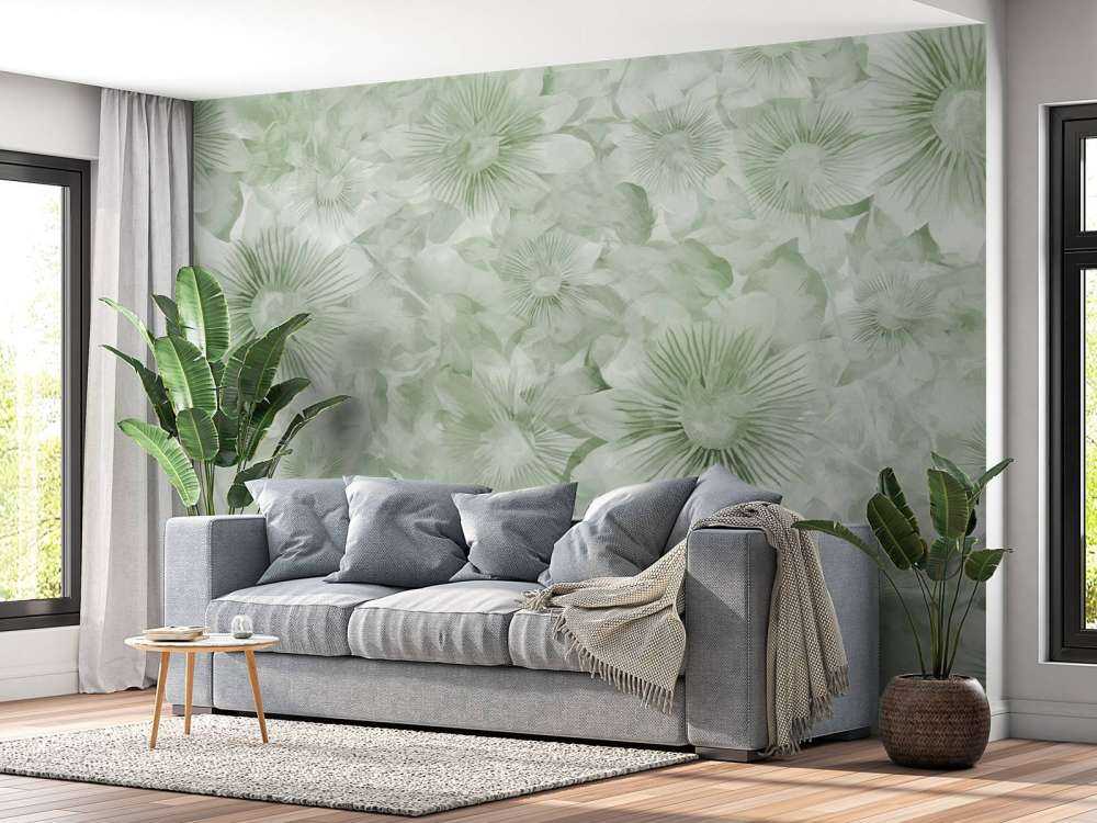 Botanical Watercolor Elegance Field Green