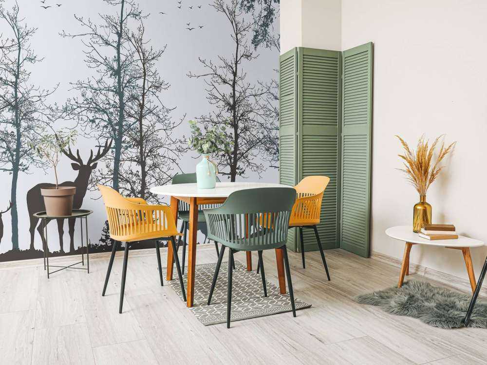 Winter Contour Forest Silence