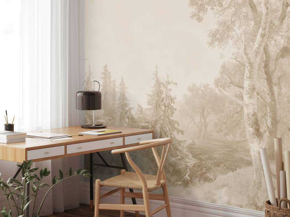 Forest Landscape Beige #2