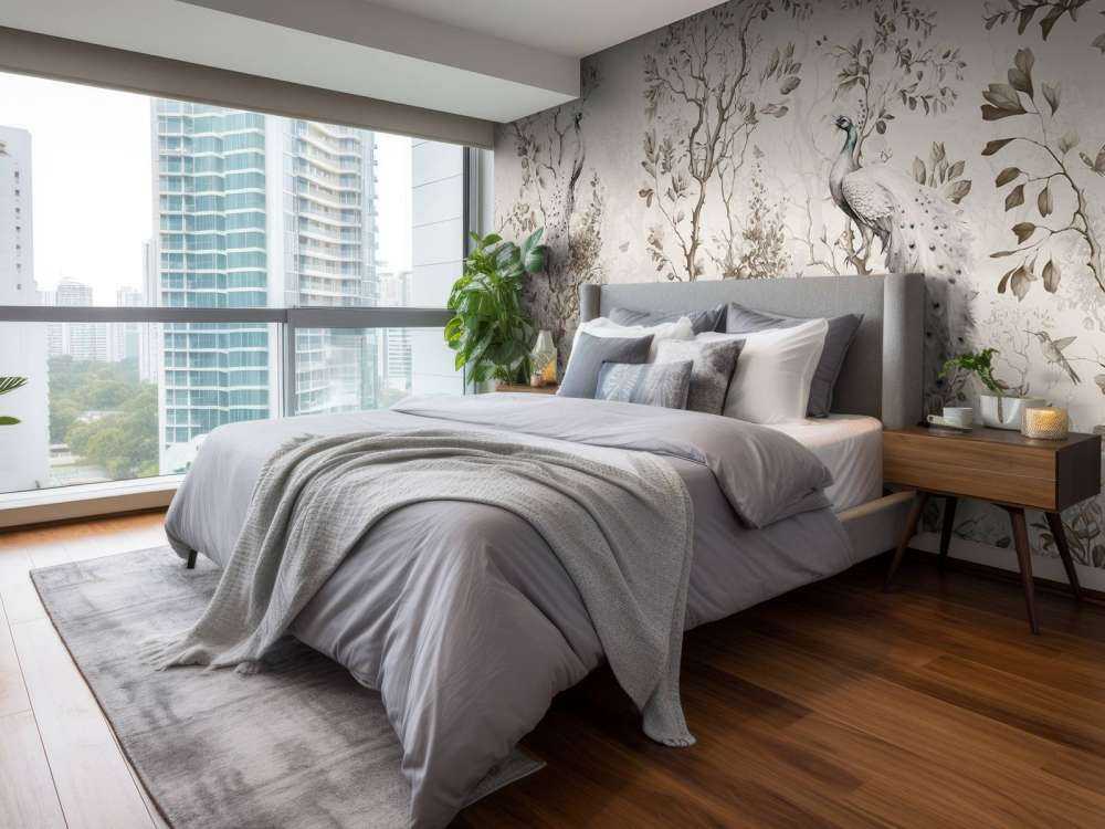 Peacocks in Pastoral Serenity