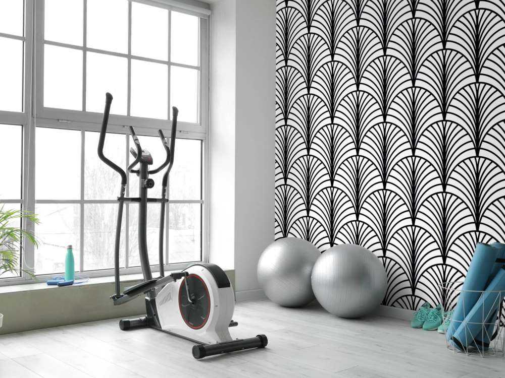 Palmette black and white