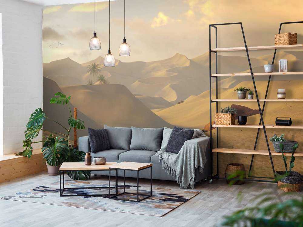 Golden hour in the desert