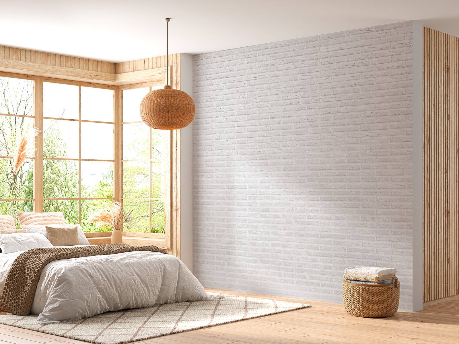White brick wall