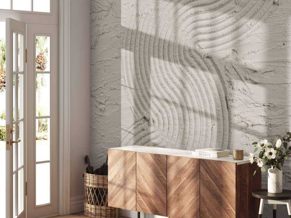 Organic lines and structures hem in linen