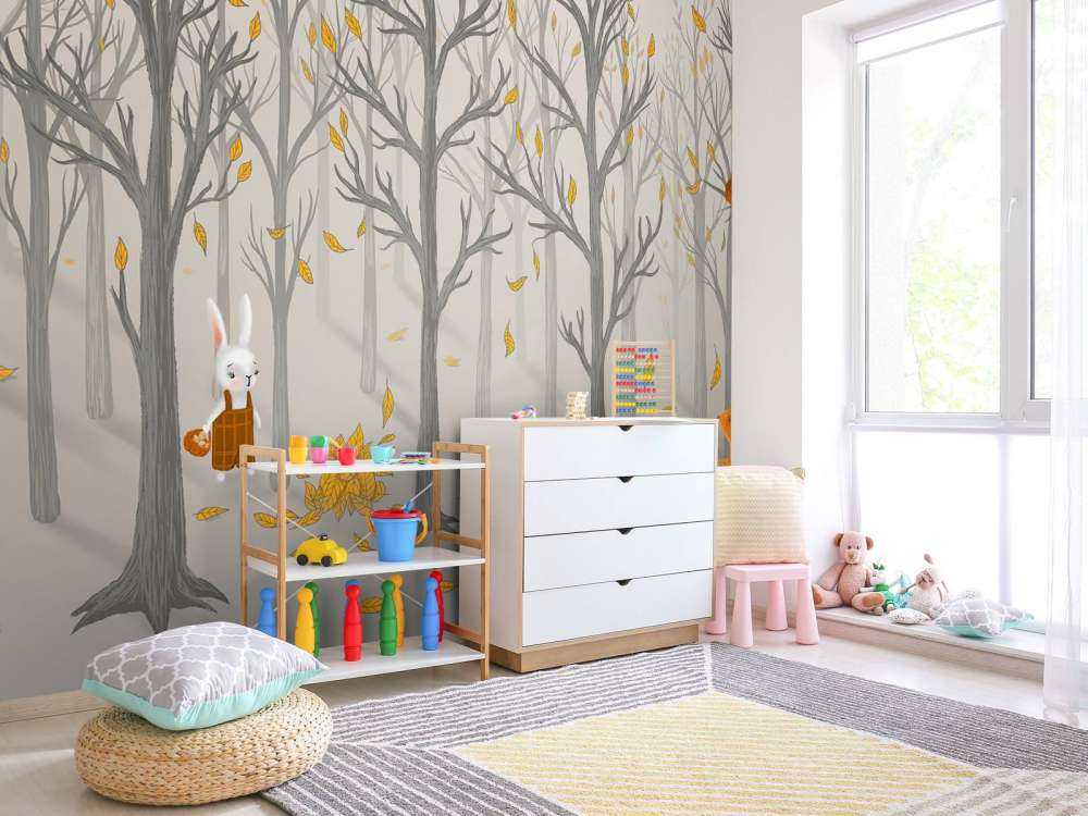 Forest animals in autumn