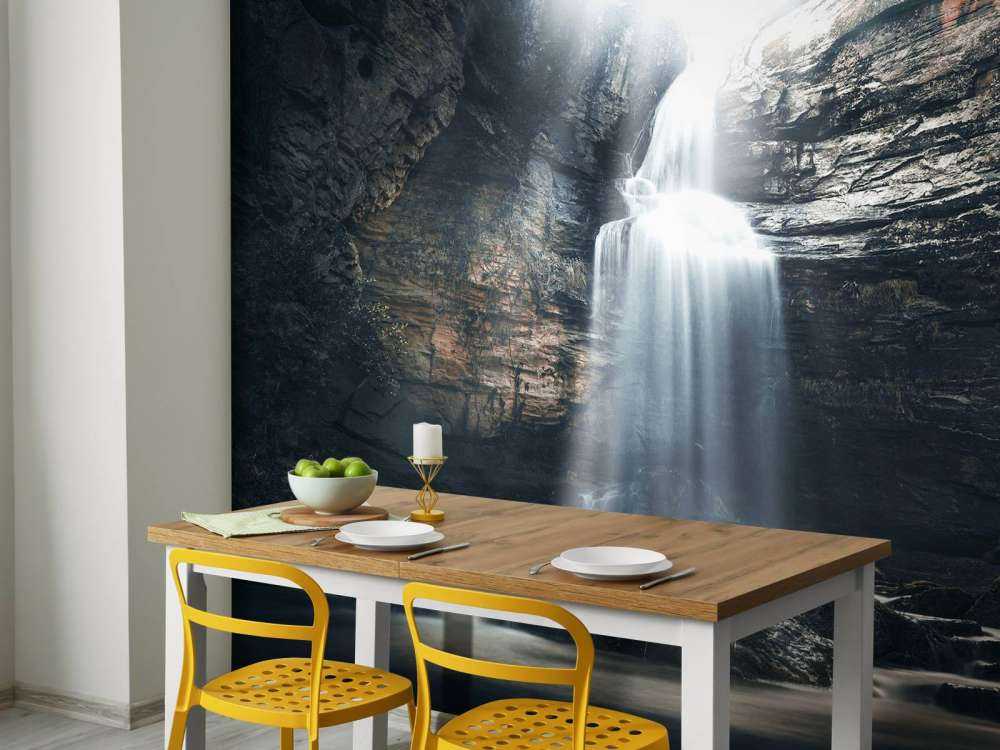 Cave with waterfall
