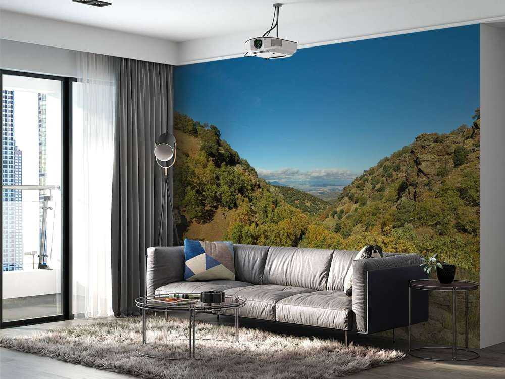 Looking through the mountains