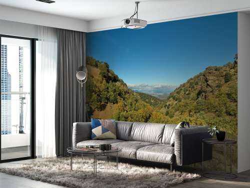 Looking through the mountains