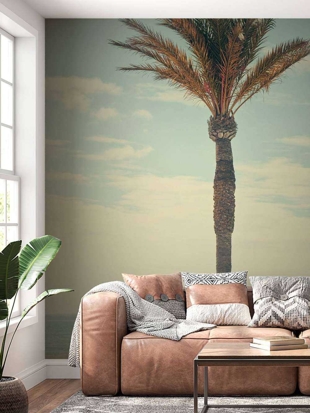 Vintage palm tree
