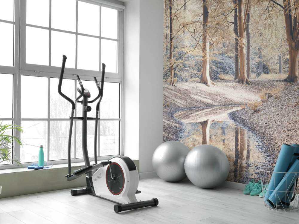 Stream in forest - pastel