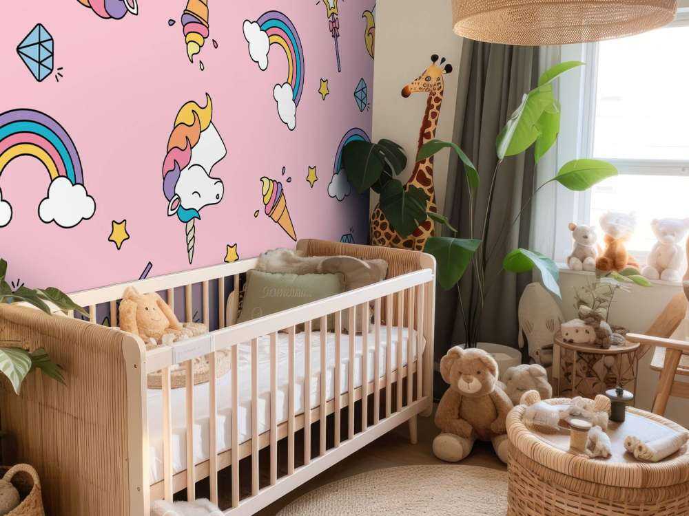 Colourful unicorn pattern